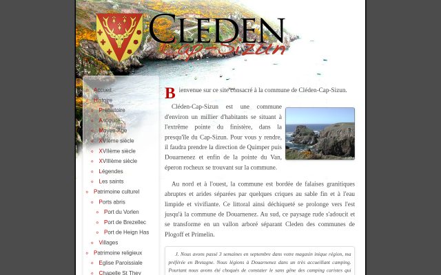 Aperçu du site Cleden-Cap-Sizun