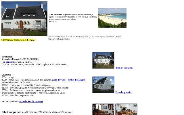 Aperçu du site Audierne, Location vacances