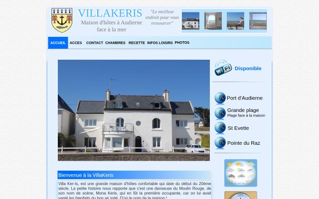 Aperçu du site Audierne, la Villa Ker-Is