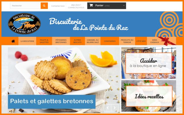 Aperçu du site La Biscuiterie de la Pointe Du Raz
