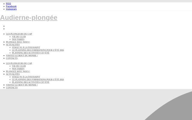 Aperçu du site Audierne Plongée
