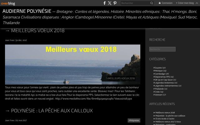 Aperçu du site Audierne Polynésie