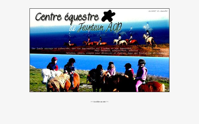 Aperçu du site Centre Equestre de Feunteun Aod