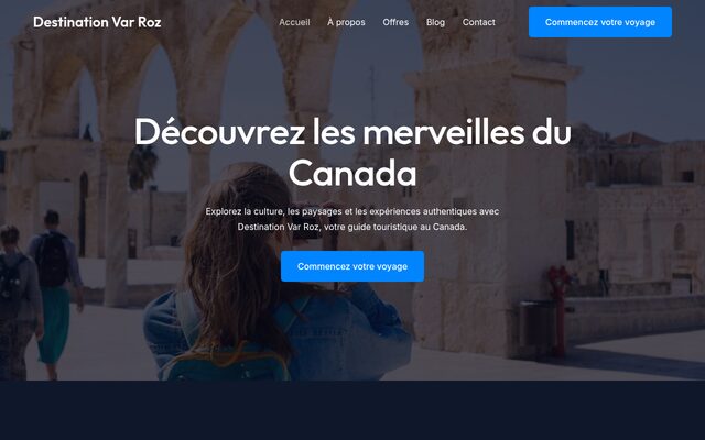 Aperçu du site Ty var Roz, maison d'hôtes à Plouhinec