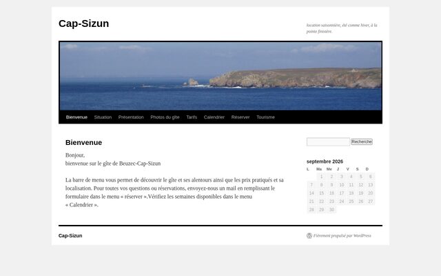 Aperçu du site Location immobilière au bourg de Beuzec-Cap-Sizun