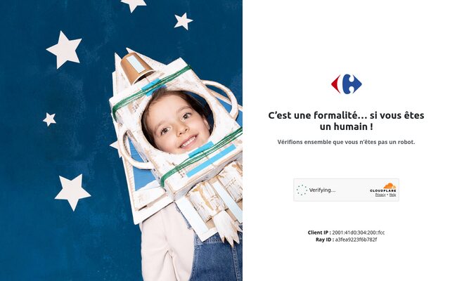 Aperçu du site Carrefour Market