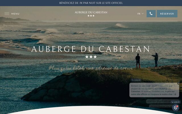 Aperçu du site Auberge du Cabestan