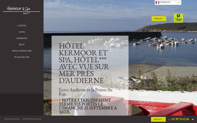 Aperçu du site Hôtel Kermoor Spa