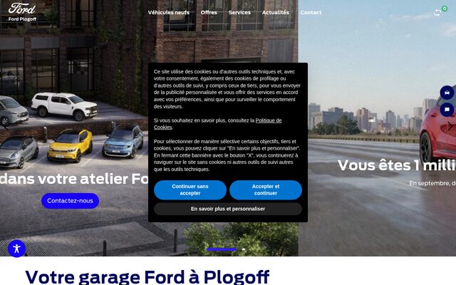 Aperçu du site Garage de la baie