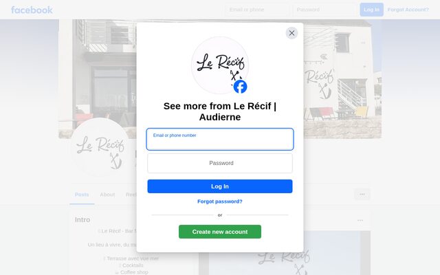 Aperçu du site Le Récif