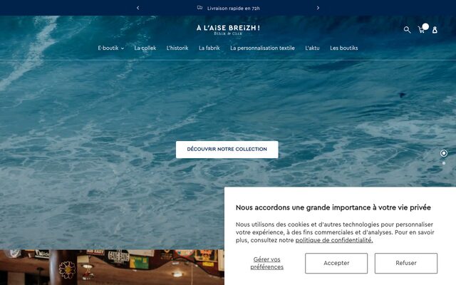 Aperçu du site À l'Aise Breizh