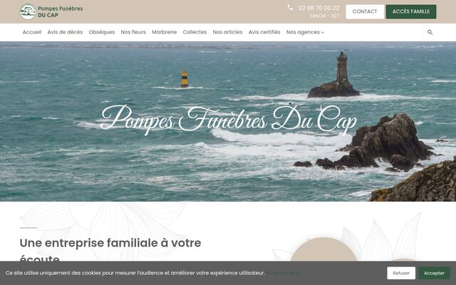 Aperçu du site Etablissements Le Berre