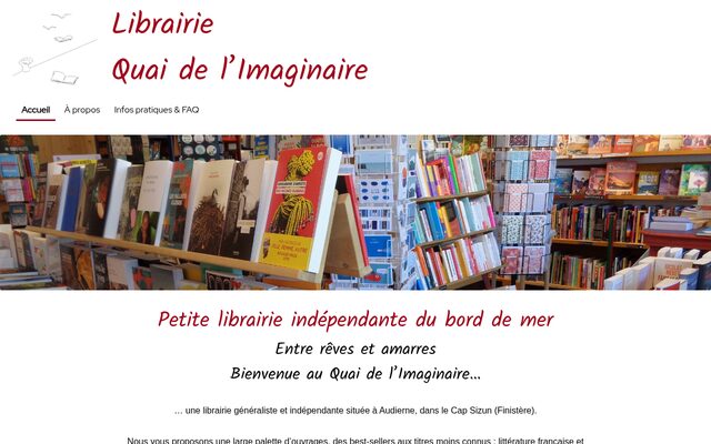 Aperçu du site Quai de l'Imaginaire