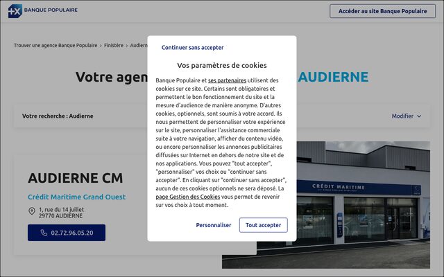 Aperçu du site Crédit Maritime