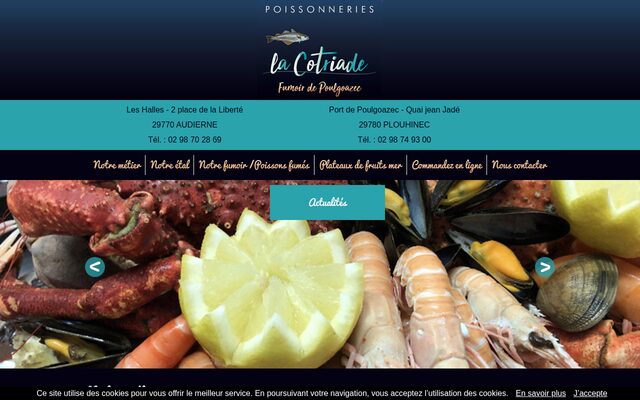 Aperçu du site Poissonnerie des Halles