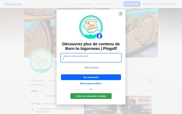 Aperçu du site Div. Restaurants