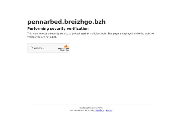 Aperçu du site Penn Ar Bed