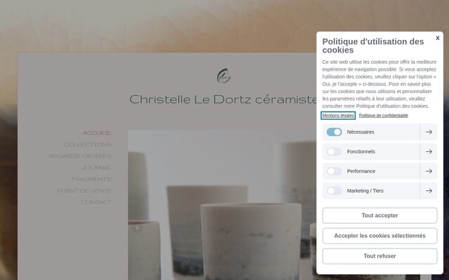 Aperçu du site Christelle Le Dortz