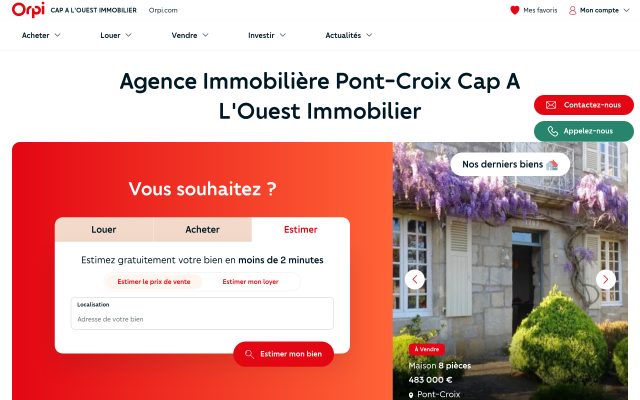 Aperçu du site Orpi