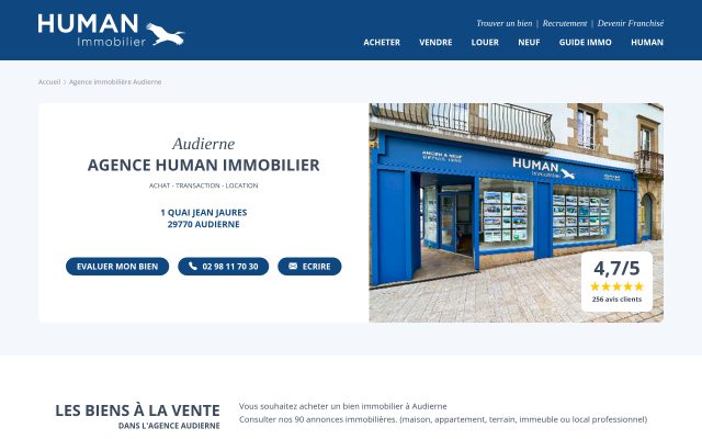 Aperçu du site Bourse de l'Immobilier