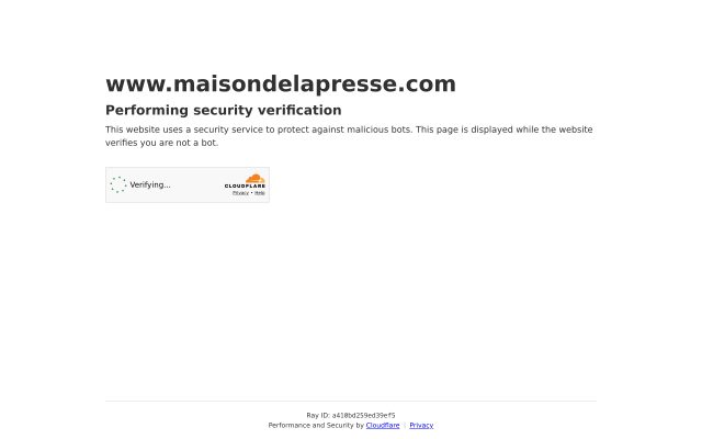 Aperçu du site Maison de la Presse