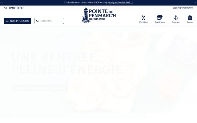 Aperçu du site La Maison de la Sardine
