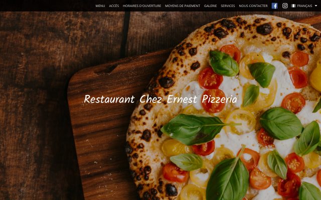 Aperçu du site Ernest Pizza