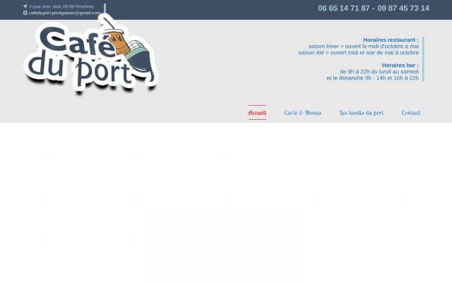 Aperçu du site Café du Port
