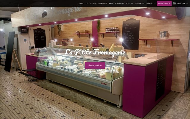 Aperçu du site La P'tite Fromagerie