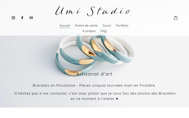 Aperçu du site Umi Studio