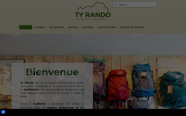 Aperçu du site Ty Rando
