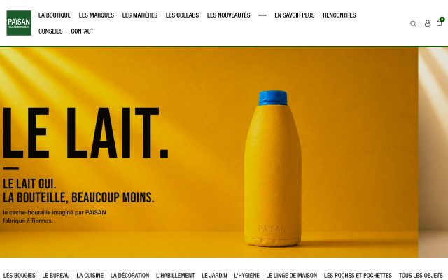 Aperçu du site Païsan - Objets Durables