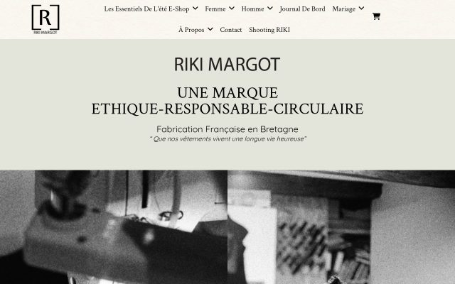 Aperçu du site Riki Margot