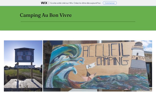 Aperçu du site Au bon vivre
