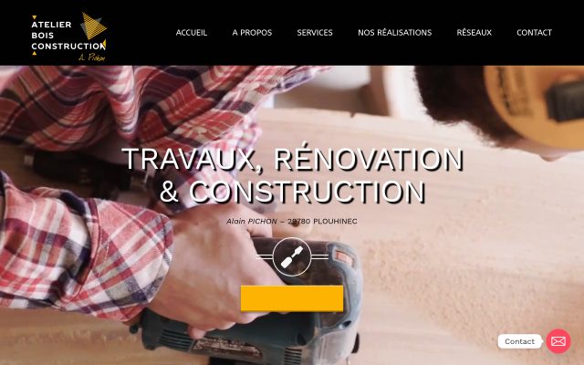 Aperçu du site Atelier Bois et Construction