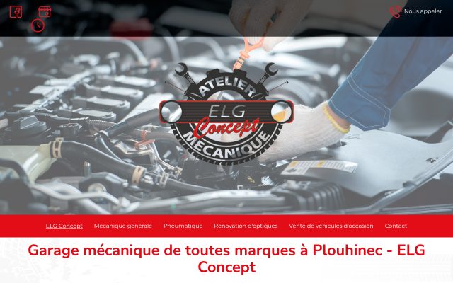 Aperçu du site ELG Concept