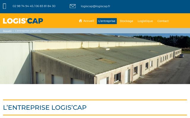 Aperçu du site Logis’Cap