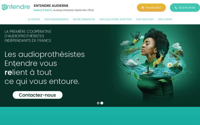 Aperçu du site Entendre