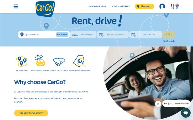 Aperçu du site CarGo