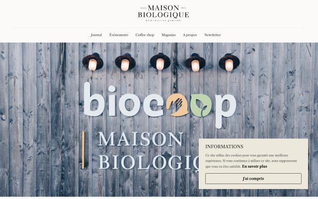 Aperçu du site Biocoop