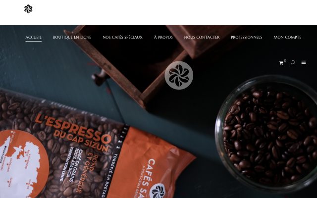 Aperçu du site Cafés Savina