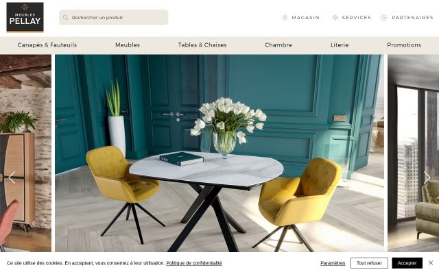 Aperçu du site Meubles Pellay