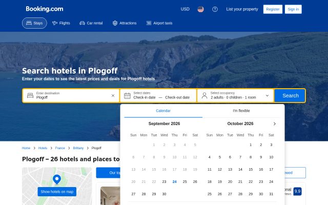 Aperçu du site Aire Municipale de Plogoff