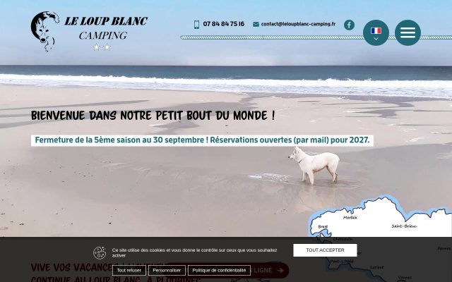 Aperçu du site Le Loup Blanc Camping