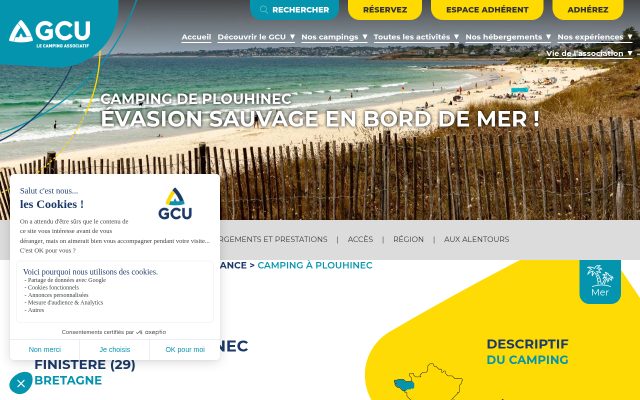 Aperçu du site GCU Plouhinec