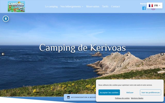 Aperçu du site Camping Kerivoas
